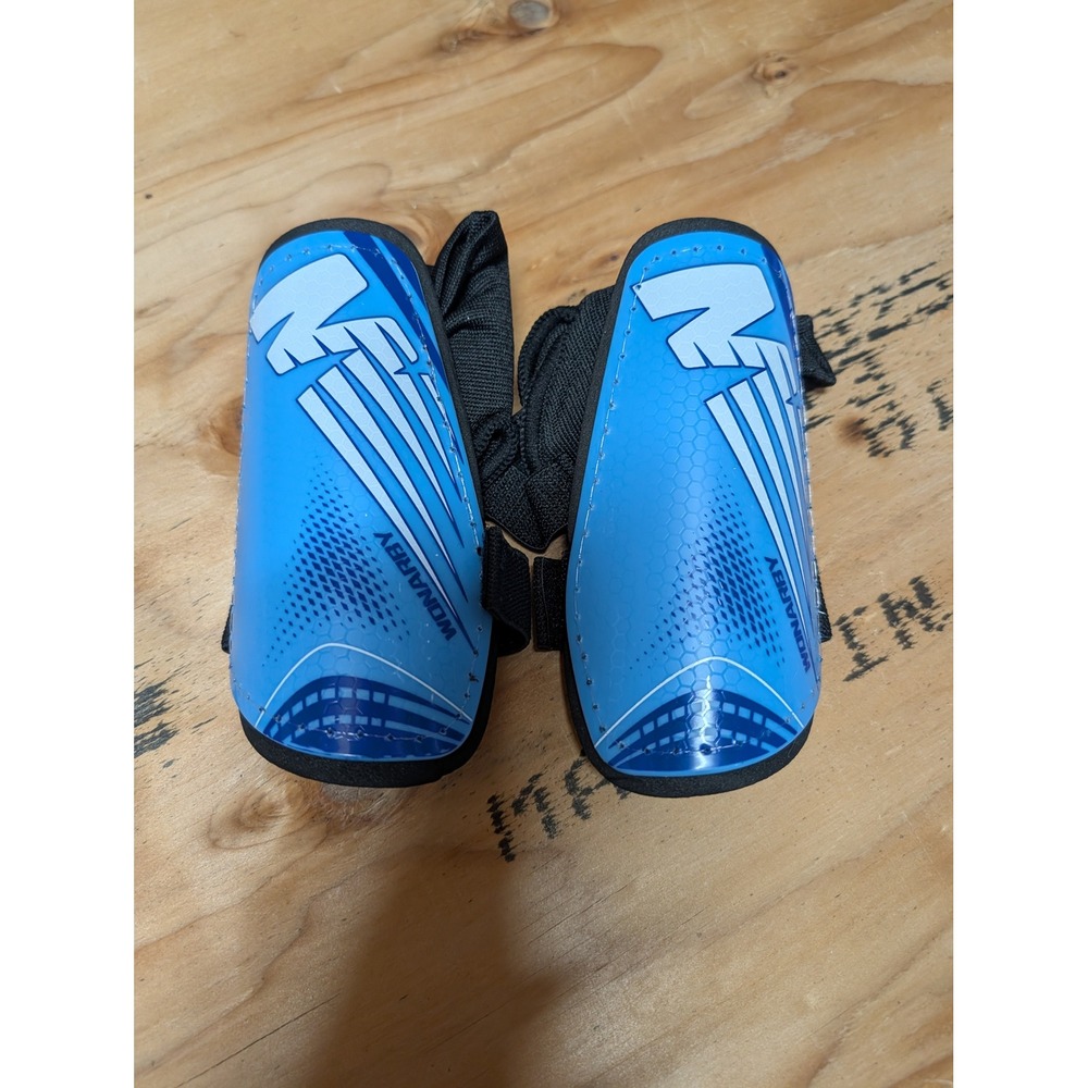 Wonarby Shin Guards Kids Small Blue Excellent Ankle Protection Soccer Gear